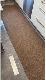 Resim Düz Model Yeni Nesil Jüt Halı Kilim Kahverengi 80 x 250 