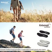 Resim 2 Adet Knixmax Ortopedik Hafızalı Köpük İç Tabanları - Solunabilir EVA Ayak Kemerleri Erkek ve Kadınlar için, Yumuşak Konforlu Ayak Tabanı Değişimi Açık Hava Aktiviteleri için 