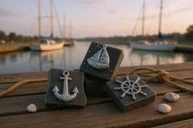 Resim SOO SOAP Atlantis Silver Sabun Seti Hediyelik Dekoratif El Yapımı 