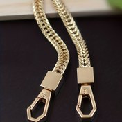 Resim Metal Katı Renk Çanta Askısı, Yedek Omuz Çantası Crossbody Çanta Askısı, DIY Seyahat Aksesuarları 