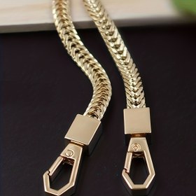 Resim Metal Katı Renk Çanta Askısı, Yedek Omuz Çantası Crossbody Çanta Askısı, DIY Seyahat Aksesuarları 