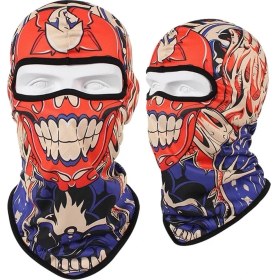 Resim Chaoduo Shop S13 Stili Tek Boyut Skull Print Bandana Balaclava Full Face Mask Scarf Outdoor Fishing Hunting Hiking Cycling Neck Gaiter Face Cover Shield (Yurt Dışından) 