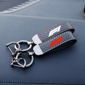 Resim Racing Logo'lu Anahtarlık, Karbon Fiber Dokulu, Premium Suni Deri, Dayanıklı Metal Toka, Yarış Tutkunları İçin Hediye, Anahtarlık Aksesuarı 