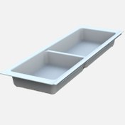 Resim Adilon Kaşıklık 157 mm Çift Bölme Beyaz 