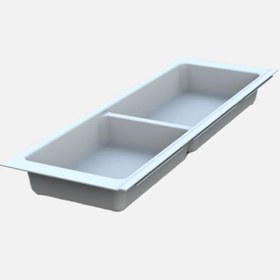 Resim Adilon Kaşıklık 157 mm Çift Bölme Beyaz 