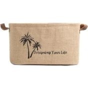 Resim Storemax Bee Jüt Dolap Içi Çamaşır Çocuk Odası Oyuncak Düzenleyici Katlanır Saklama Sepeti Organizer 40X30X24 