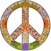 Resim Peace Barış Işareti Sticker Etiket 