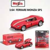 Resim Maisto 1:64 Ölçekli Ferrari Monza SP1 ve Lamborghini Huracan Performante için Çinko Alaşım Koleksiyonluk Araba Modeli - Kırmızı/Yeşil Yarış Şeritleri, Hava Koşullarına Dayanıklı, İtme Eylemi Açılır Kaput ve Kapılar, Detaylı İç Mekan - Araba Tutkunları için Hediye, Maisto 