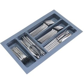 Resim Mutfak, Çekmece Düzenleyici Kaşıklık, Antrasit, 29 x 48 cm (Enden-Boydan 3,5 cm Kesilebilir) 