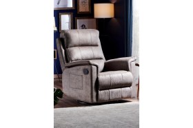 Resim Niron Joyful TV Koltuğu Multi Fonksiyonel Baba Koltuğu Sallanan Dönen ve Yatan Koltuk Özel Nubuk Kumaş 