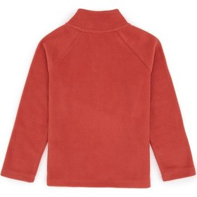 Resim U.S. Polo Assn. Kız Çocuk Gül Kurusu Polarlı Yarım Fermuarlı Sweatshirt 50317884-VR026 
