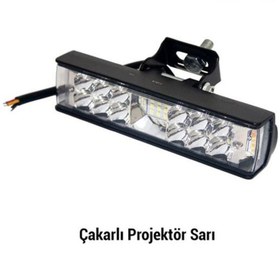 Resim Carub Projektör Sis Farı 10-30V15W Çakar Beyaz- Sarı 15x3,5 