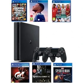 Resim Playstatıon 4 Slım 1 Tb Teşhir Ürün + 6 Adet Oyun 