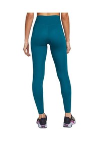 Resim Nike One Luxe Leggings Tigh Fit Lazer Kesim Soft Yumuşak Toparlayıcı Tayt Petrol Mavisi 