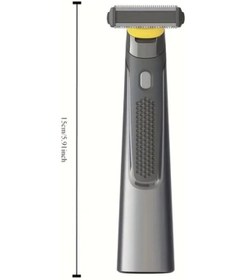 Resim Challenger Gri Unisex Elektrikli Vücut Tüyü Tıraş Makinesi Usb Şarj Edilebilir 3 Hız Ayarlı Ergonomik Tasarım Kompakt Seyahat Kutusu 