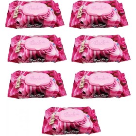 Resim 7 Paket Red Rose Islak Havlu Mendil 90 Adet Kapaklı Gül Kokulu 
