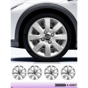 Resim CVL Auto Market Fiat Siena 15 Inç Jant Kapağı Amblemli Gri [4 Adet Kapak] 127 CVL-ADT11136 