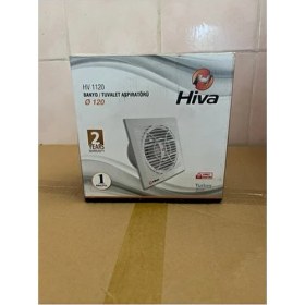 Resim Hiva Banyo Tuvalet Aspiratörü 120 mm Kolay Montajlı Beyaz Renkli Plastik Yapı 