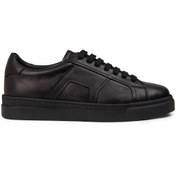 Resim Deery Erkek Hakiki Deri Siyah Sneaker Ayakkabı 