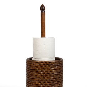 Resim Rattan Tuvalet Kağıdı Standı 