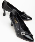 Resim Blacktavern KLASİK ABİYE AYAKKABI TOUKLU 7 CM LAZER ISILTI 35-43 NUMARA ARALIGI 