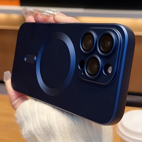 Resim Oylaxoy Korumalı Kılıf, Iphone 14, 15, 13, 11 ve 12 Pro Max için Uygun, Magsafe, Ultra-Matte Metalik Parlaklık, Şok Geçirmez İnce Yumuşaklık, Yükseltilmiş Lens Kenar Koruma ve Güçlü Manyetik Tasarım ile, 6.7 İnçlik Derin Mavi Iphone 14 Pro Max ile Uyumlu. 