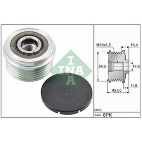 Resim INA 535028510 Alternatör Gergi Rulmanı Land Rover Discovery Sport 