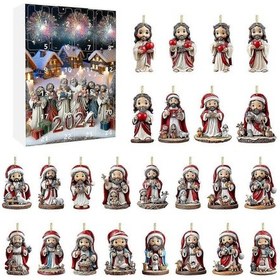 Resim Noel Advent Takvimi Noel Takvimi Kör Kutu Noel Geri Sayım Takvimi Tatil Kolyesi Noel Kör Kutu Christmas77 