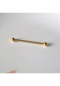 Resim Cerrahi Çelik Industrial Piercing Köprü Piercing Gold Renk Renkli 
