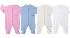 Resim Sevi Bebe Jakarlı Patikli Pijama Tulum 