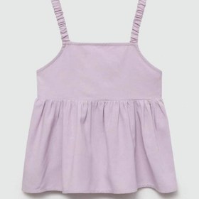 Resim MANGO Kids Askılı Keten Bluz 