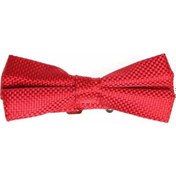 Resim Kırmızı Dokuma Desenli Papyon - /DP-605 Kırmızı 