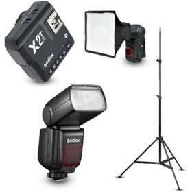 Resim Godox Tt685ıı-s Sony Flaş Full Set (tepe Flaş + Tetikleyici + Tripod + Softbox) 