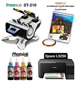 Resim Epson Süblimasyon Kupa Transfer Baskı Seti 