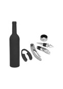 Resim Teltree 5'li Şarap Açma Seti: Multifonksiyonel Çakı, Tıkacı, Folyo Kesici, Aerator Ve Damla Halka - Paslanmaz Çelik, Hediye Kutusuyla 