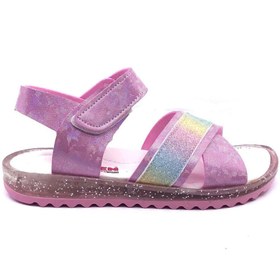 Resim Trendyshose 04672 Simli Çapraz Bantlı Kız Çocuk Sandalet Ayakkabı 