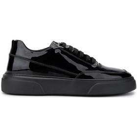 Resim Tamer Tanca Erkek Hakiki Deri Siyah Rugan Sneakers & Spor Ayakkabı 1093 2620 Erk Ayk Y25 Sıyah Rgn Siyah 