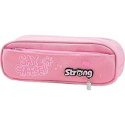 Resim Ganzhoushop Kalemlik Büyük Kapasiteli Kalem Kutusu Kalemlik Makyaj Fermuarlı Çanta Kırtasiye Depolama Düzenleyici, Koyu Pembe 