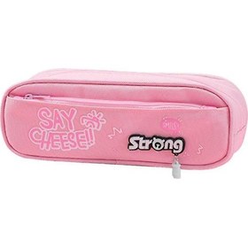 Resim Ganzhoushop Kalemlik Büyük Kapasiteli Kalem Kutusu Kalemlik Makyaj Fermuarlı Çanta Kırtasiye Depolama Düzenleyici, Koyu Pembe 