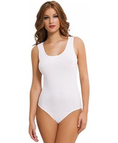 Resim 6 Adet Nbb Bayan Geniş Askılı Çıtçıtlı Body 2940 Beyaz 