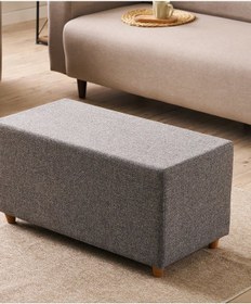 Resim Favora Urla Puf - Antrasit Antrasit 