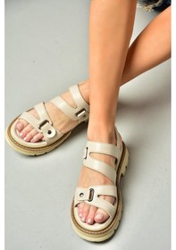 Resim Fox Shoes S996075509 Bej Kadın Sandalet Bej 