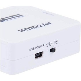 Resim Hdmi To Rca Tos Av Scart Çevirici Gerçek 1080P Hdmı Çıkıştan Tvye 