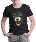 Resim Warewolf Siyah Çocuk Tshirt 