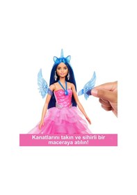 Resim Barbie Mavi Saçlı Prenses Bebek 