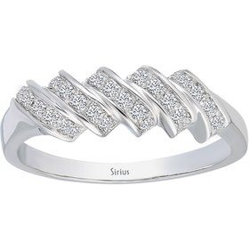 Resim Sirius Pırlanta Pırlanta 5 Sıra Taşlı Yüzük 