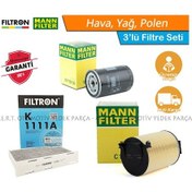 Resim Skoda Octavia 1.6 Benzinli Mann Filtre Bakım Seti 2006-2012 (483998952) 