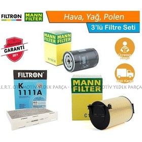 Resim Skoda Octavia 1.6 Benzinli Mann Filtre Bakım Seti 2006-2012 (483998952) 