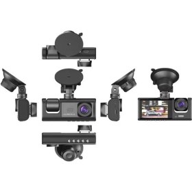 Resim Eco Lounge Ta-01 Siyah 1080P Araç Içi 3 Kameralı LCD Ekranlı Gece Görüşlü , G-Sensör , Geri Görüş Kamera 