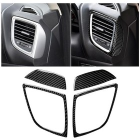 Resim Mazda Axela 2014 / 2017-2018 İçin Araba Karbon Fiber Sağ Ve Sol Hava Çıkışı Dekoratif Etiket 1 Adet 